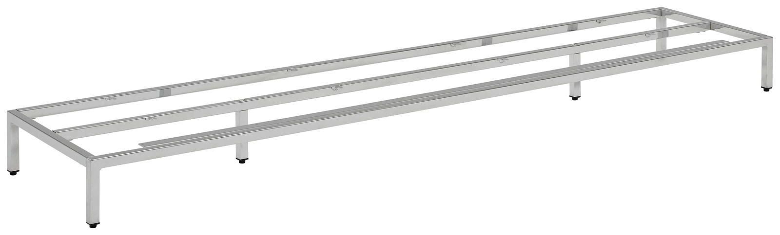 Novel Metalen onderstel 180 MALIN Metalluntergestell 180 in seitlicher Perspektive, robustes Design mit klaren Linien.