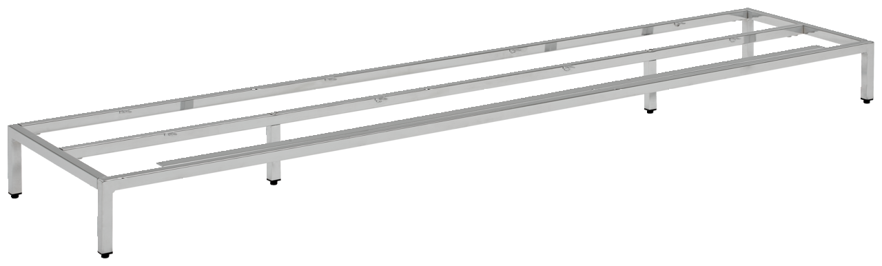 Metalluntergestell 180 in seitlicher Perspektive, robustes Design mit klaren Linien.