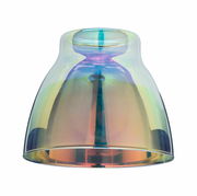 Dekoschirm Wolbi in schillernden Regenbogenfarben, Ansicht von unten