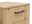 Carryhome Kommode MULTISTAURAUM Nahaufnahme einer Kommode aus hellem Holz mit schwarzem Griff, seitliche Perspektive