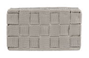 Rechteckiger Badorganizer in geflochtener Optik, Vorderansicht