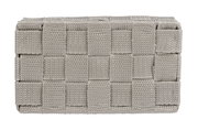 Rechteckiger Badorganizer in geflochtener Optik, Vorderansicht