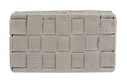 Rechteckiger Badorganizer in geflochtener Optik, Vorderansicht