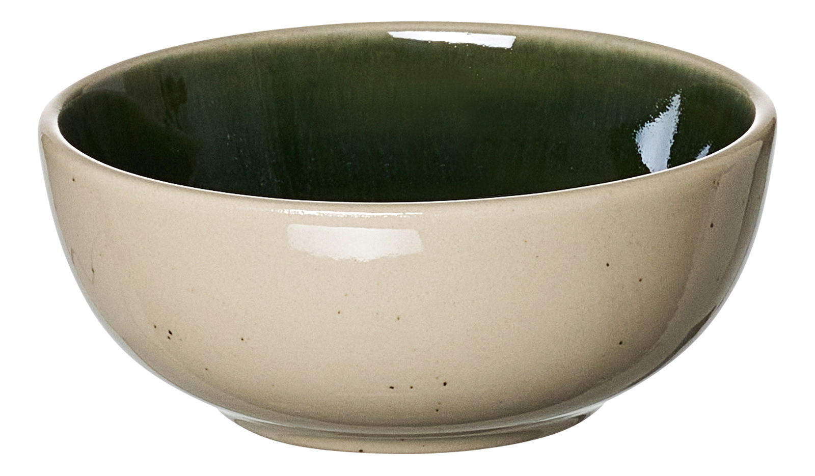 Ritzenhoff & Breker Dipschale SKOG Keramik-Dipschale mit grünem Innenbereich, seitliche Perspektive