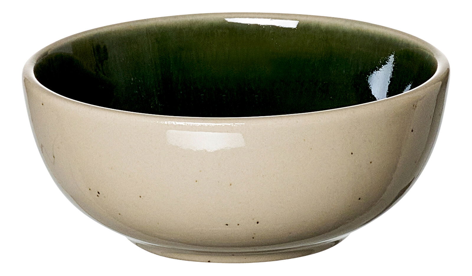 Ritzenhoff & Breker Dipschale SKOG Keramik-Dipschale mit grünem Innenbereich, seitliche Perspektive