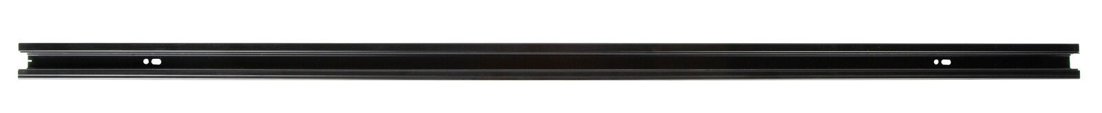 Schwarze Stromschiene von Lucide, 100 cm lang, in einer frontalen Perspektive.