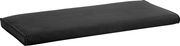Schwarzes Sitzkissen der Serie LOVENO, seitliche Perspektive