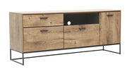 Holzoptik Sideboard MANHATTAN mit Metallgestell, seitliche Perspektive