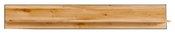 Holz-Wandboard in natürlicher Holzoptik, frontal betrachtet
