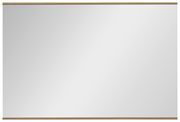 Rechteckiger Spiegel mit Holzrahmen, Frontalansicht