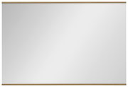 Rechteckiger Spiegel mit Holzrahmen, Frontalansicht