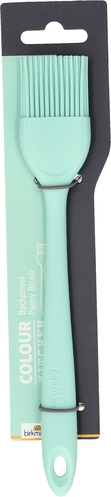 Birkmann Silikonpinsel COLOUR KITCHEN Silikonpinsel in Mintgrün, Vorderansicht auf Verpackung