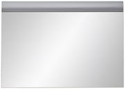 Rechteckiger Wandspiegel mit silbernem Rahmen, Frontalansicht