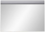 Rechteckiger Wandspiegel mit silbernem Rahmen, Frontalansicht