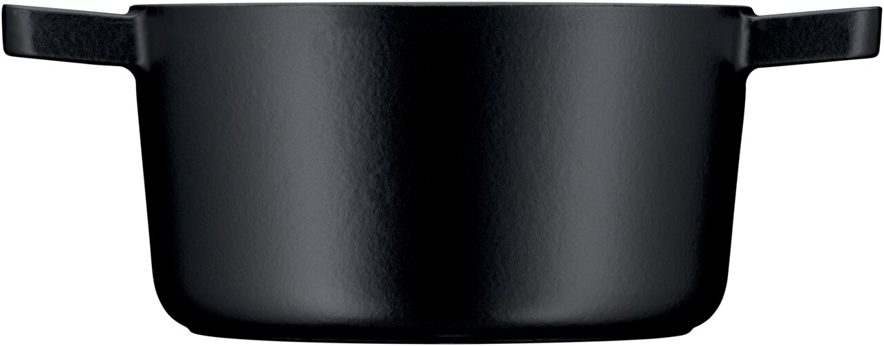 Schwarzer WMF Flavour Bräter 24cm, frontalansicht