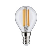 LED Leuchtmittel mit E14-Sockel, frontal fotografiert