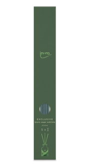 Grüne Verpackung der ipuro Exclusive Fibre Sticks in der Duftrichtung Sage Sublime, frontal abgebildet.