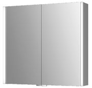 Moderner Spiegelschrank mit zwei Türen, seitliche Ansicht