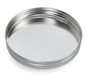 Metallischer Deckel für Vorratsglas, Ansicht von oben