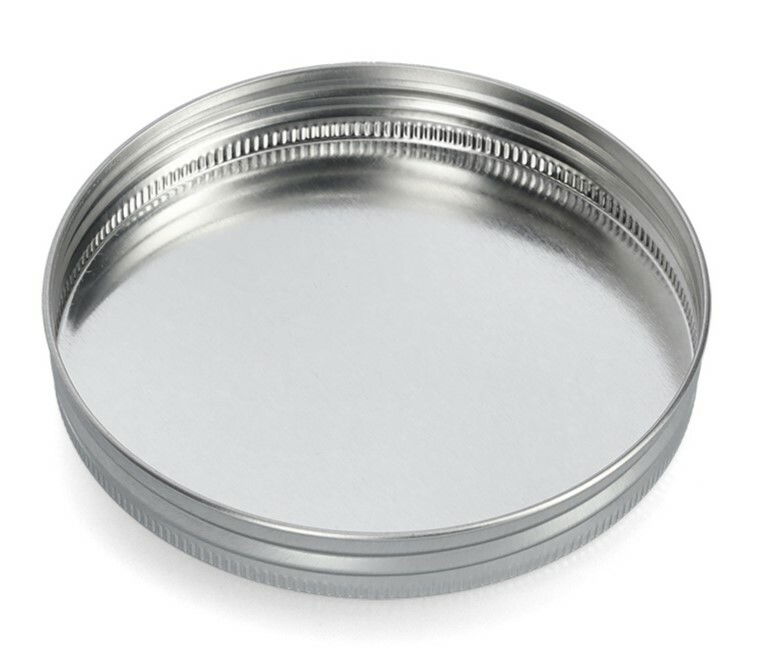 Metallischer Deckel für Vorratsglas, Ansicht von oben