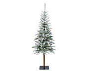 Künstlicher Weihnachtsbaum Alpbach Tanne mit Schneeoptik, frontal fotografiert