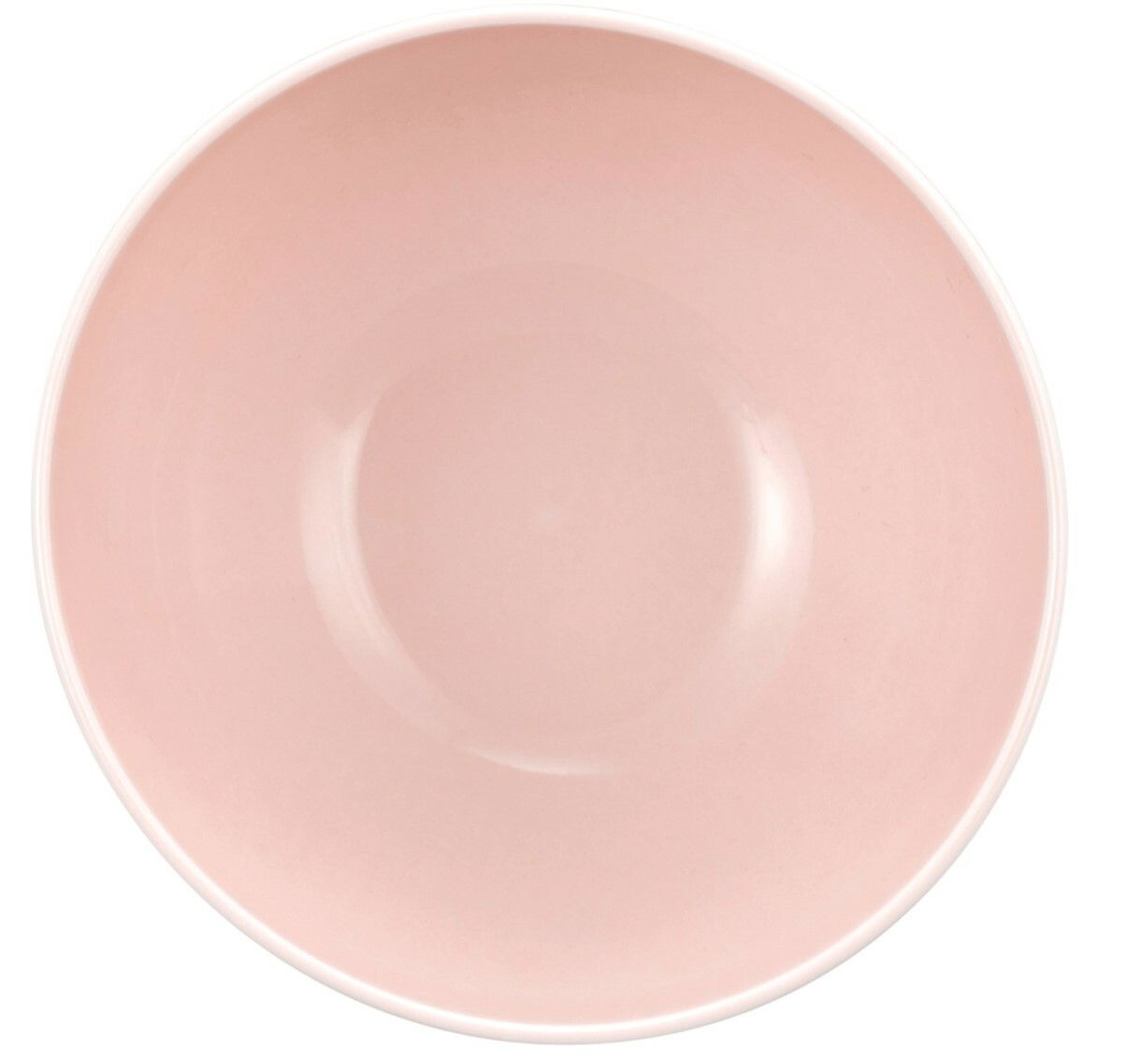 Rosa Cafè au lait Schale, 13 cm Durchmesser, von oben betrachtet