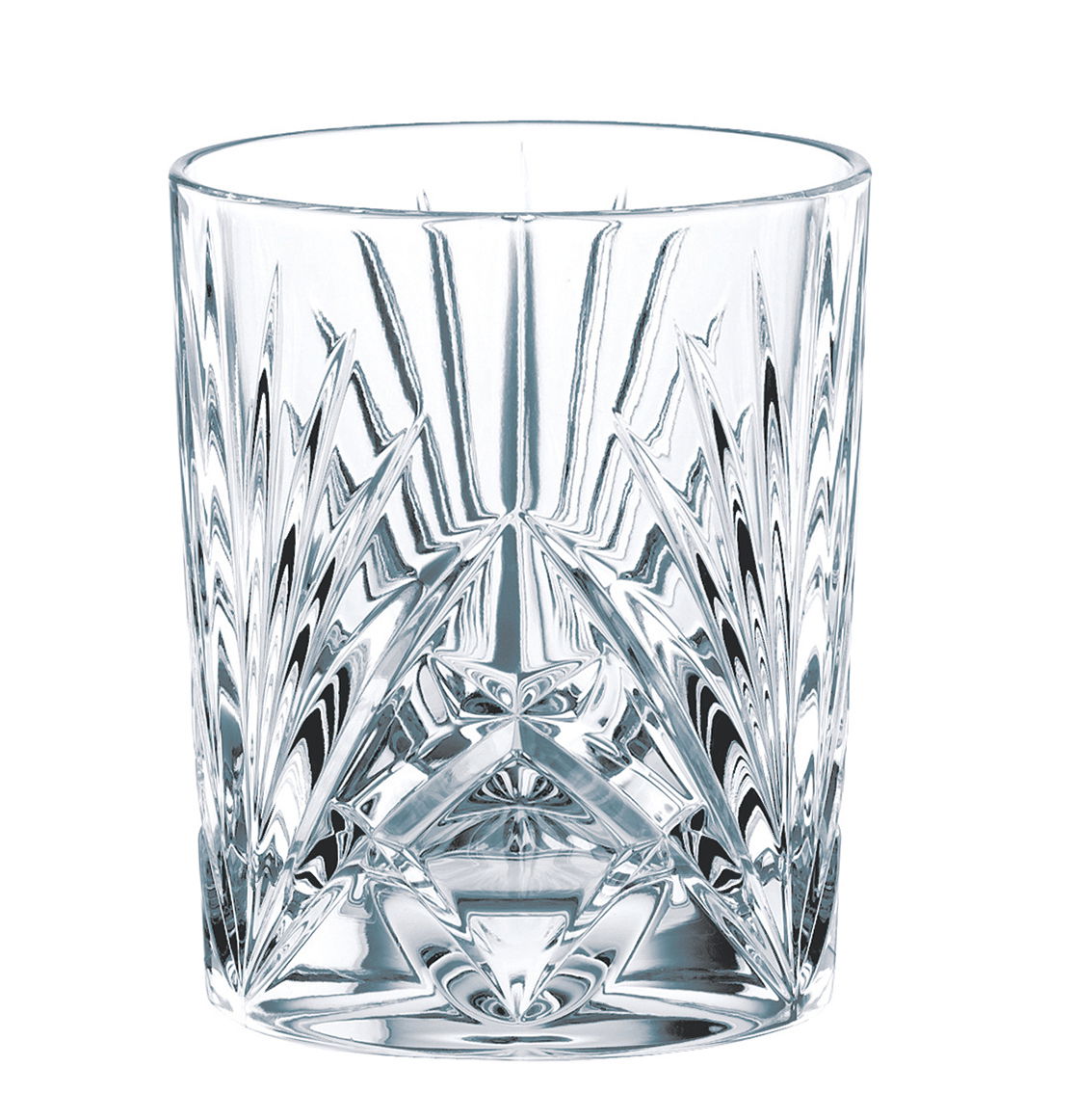 Kristallklarer Whiskybecher Palais mit elegantem Schliffmuster, Frontalansicht