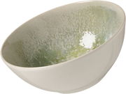 Schale mit grünem Muster, seitliche Perspektive