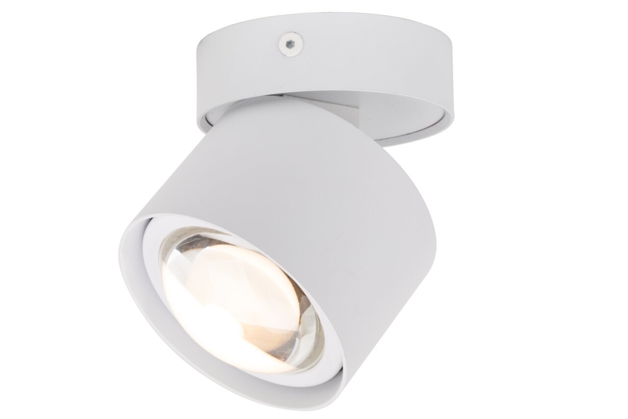 Witte led-spotkop in zijaanzicht