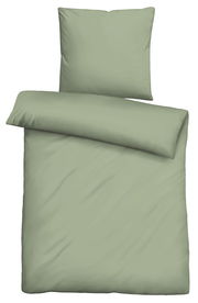 Grüne Bettwäsche 155x220cm mit Kissenbezug, Draufsicht