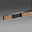 Moderne Pendelleuchte PURE-MOTO-RISE mit Holz- und Metallelementen, seitliche Perspektive