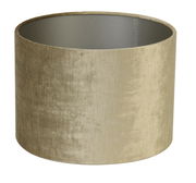 Zylindrischer Lampenschirm in beige, seitliche Perspektive