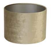 Cilindrische lampenkap in beige, zijaanzicht