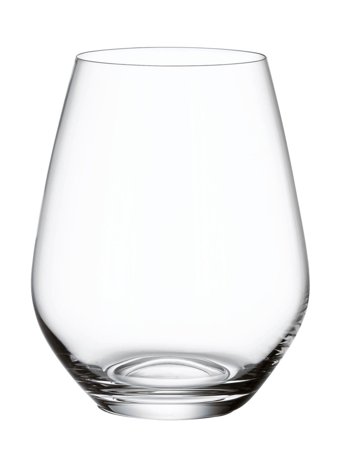 Klares Wasserglas aus der Ovid-Serie, frontal fotografiert