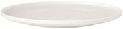 Weißer Gourmetteller Afina 32,1 cm aus seitlicher Perspektive
