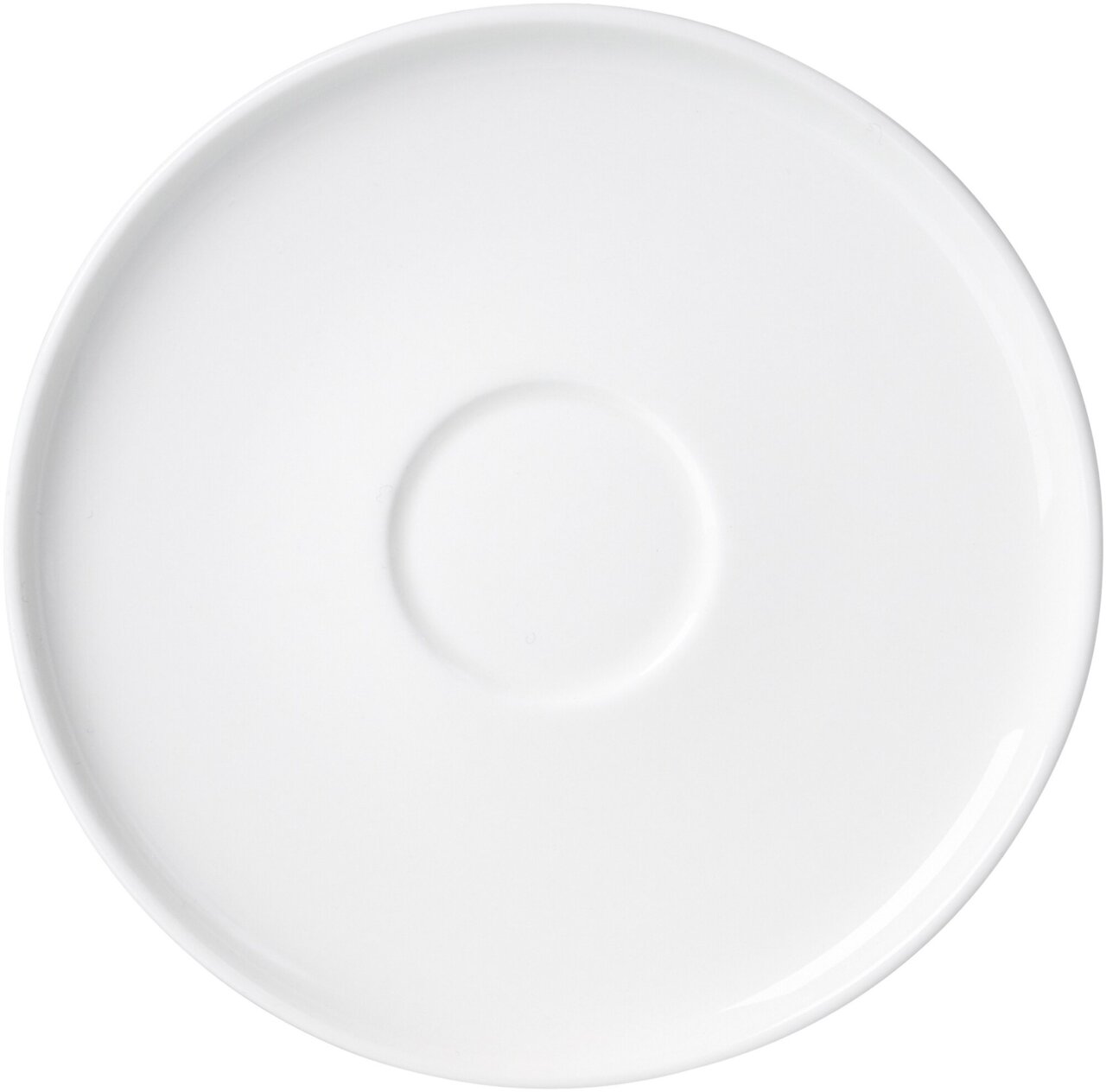 Weiße Teeuntertasse Skagen 14cm, Draufsicht