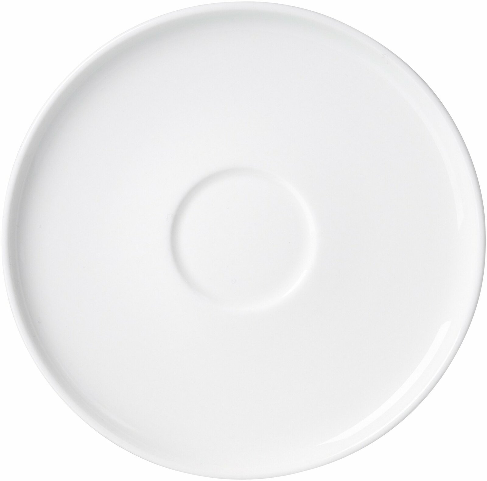 Weiße Teeuntertasse Skagen 14cm, Draufsicht