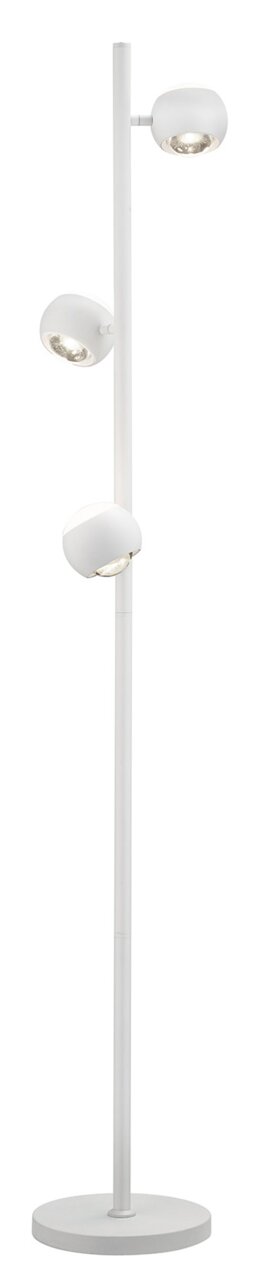 Moderne staande lamp CANNON met drie verstelbare lampkoppen, zijaanzicht