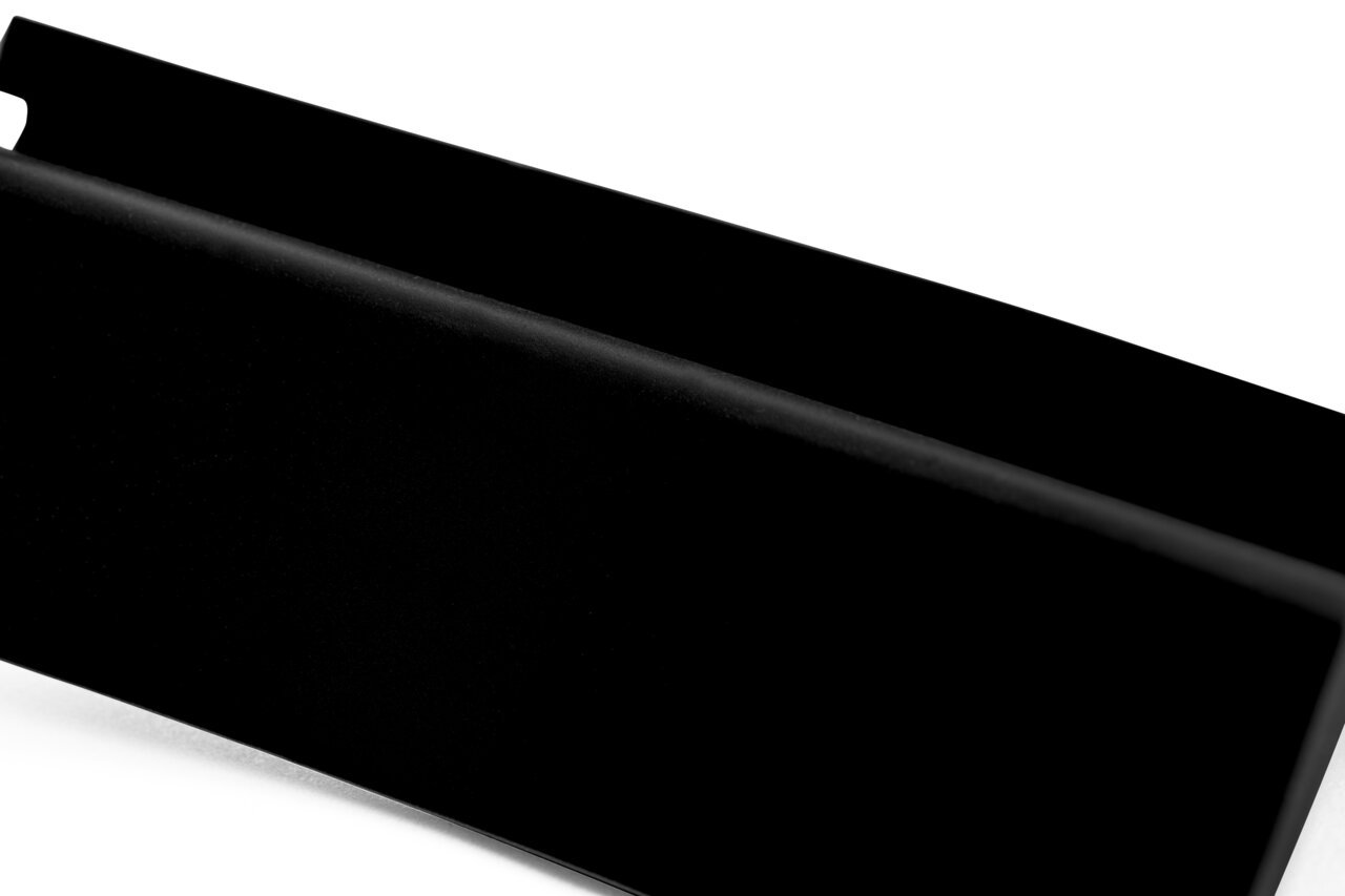 Woll Silicone grip, Bräter 2 Stück SILICONE Nahaufnahme eines schwarzen Silikongriffs, seitliche Perspektive