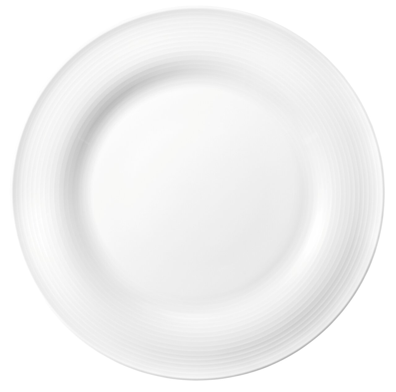 Weißer Speiseteller Beat 27,5 cm von Seltmann Weiden, Ansicht von oben