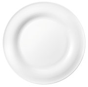 Weißer Speiseteller Beat 27,5 cm von Seltmann Weiden, Ansicht von oben