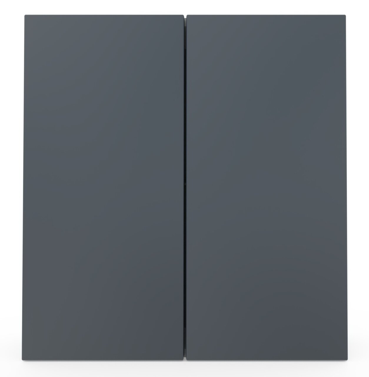 Novel Oberschrank NV.210 Moderner grauer Oberschrank mit zwei Türen, Frontalansicht