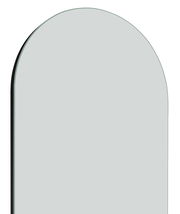 Standspiegel mit abgerundeter Oberseite, seitliche Perspektive