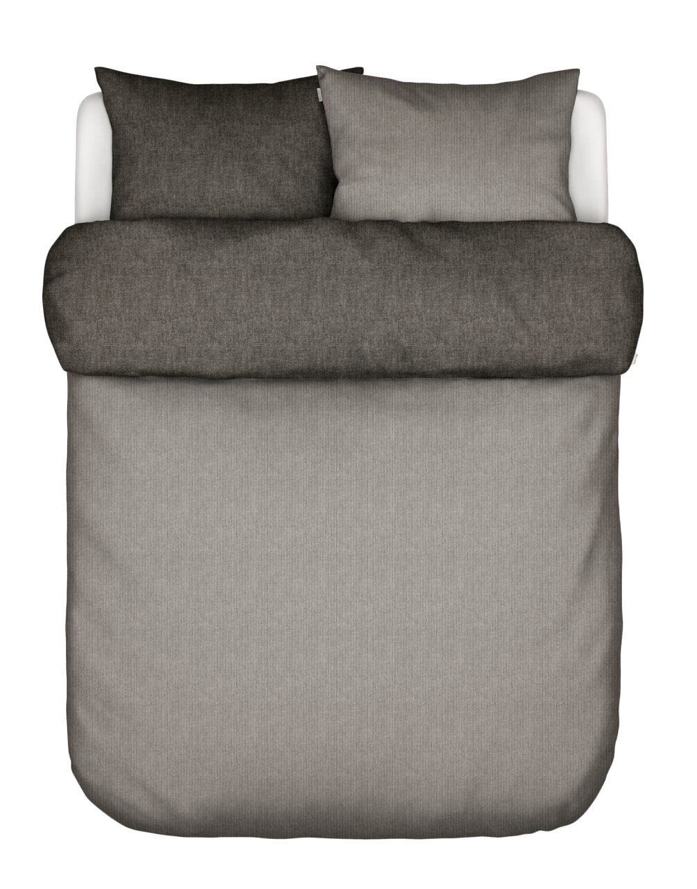 Bettwäsche-Set in Grau, Draufsicht