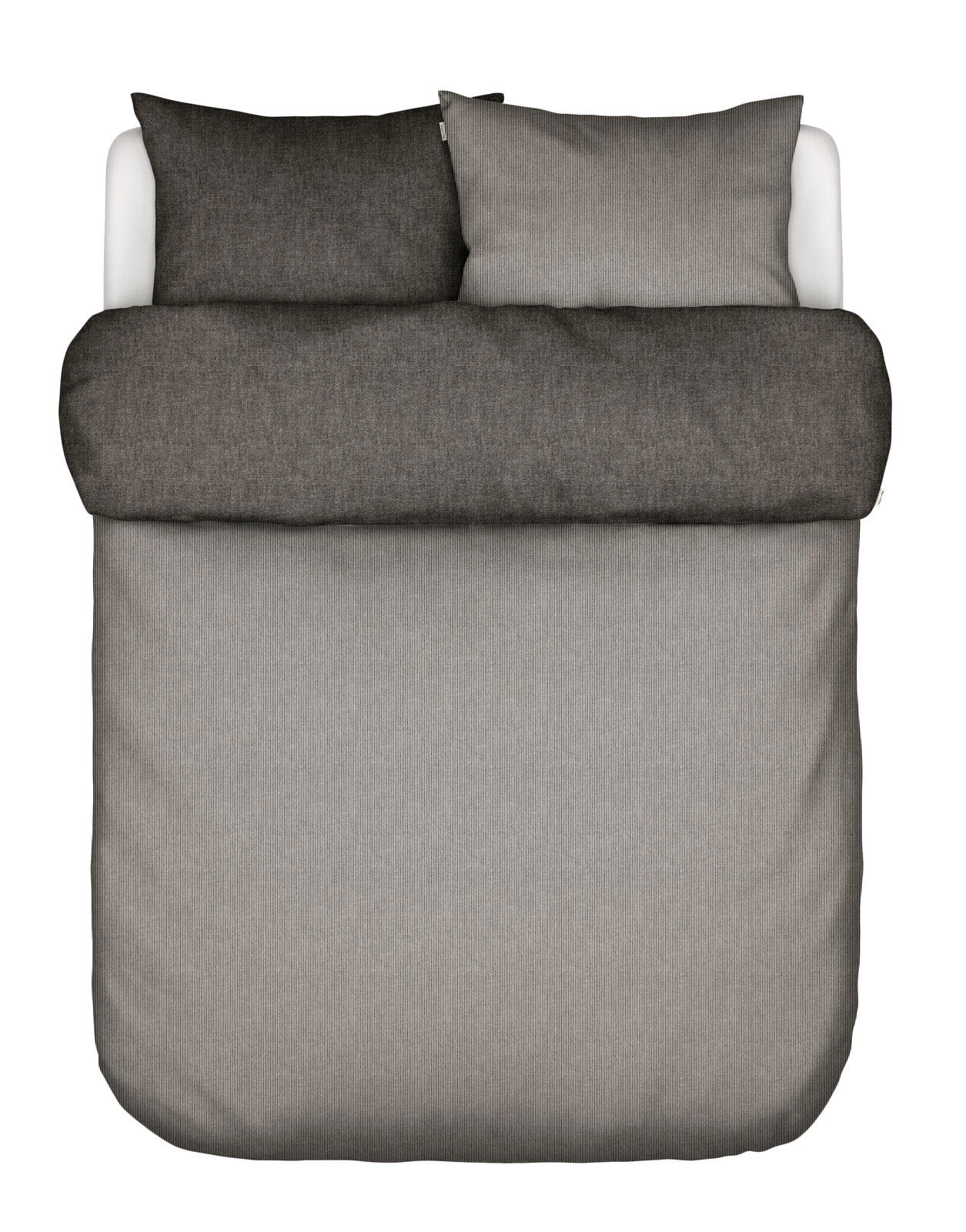 Bettwäsche-Set in Grau, Draufsicht
