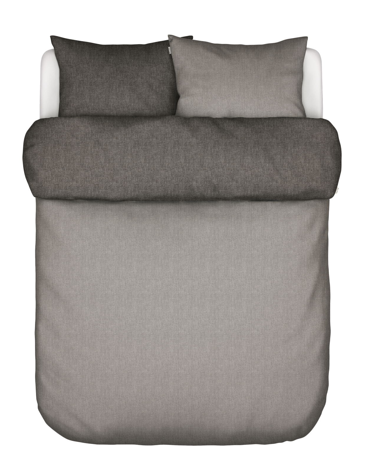 Bettwäsche-Set in Grau, Draufsicht