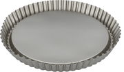 Obstbodenform aus Metall, Durchmesser 30 cm, mit gewelltem Rand, Ansicht von oben