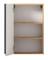 Offener Hängeschrank mit zwei Regalböden, Frontansicht