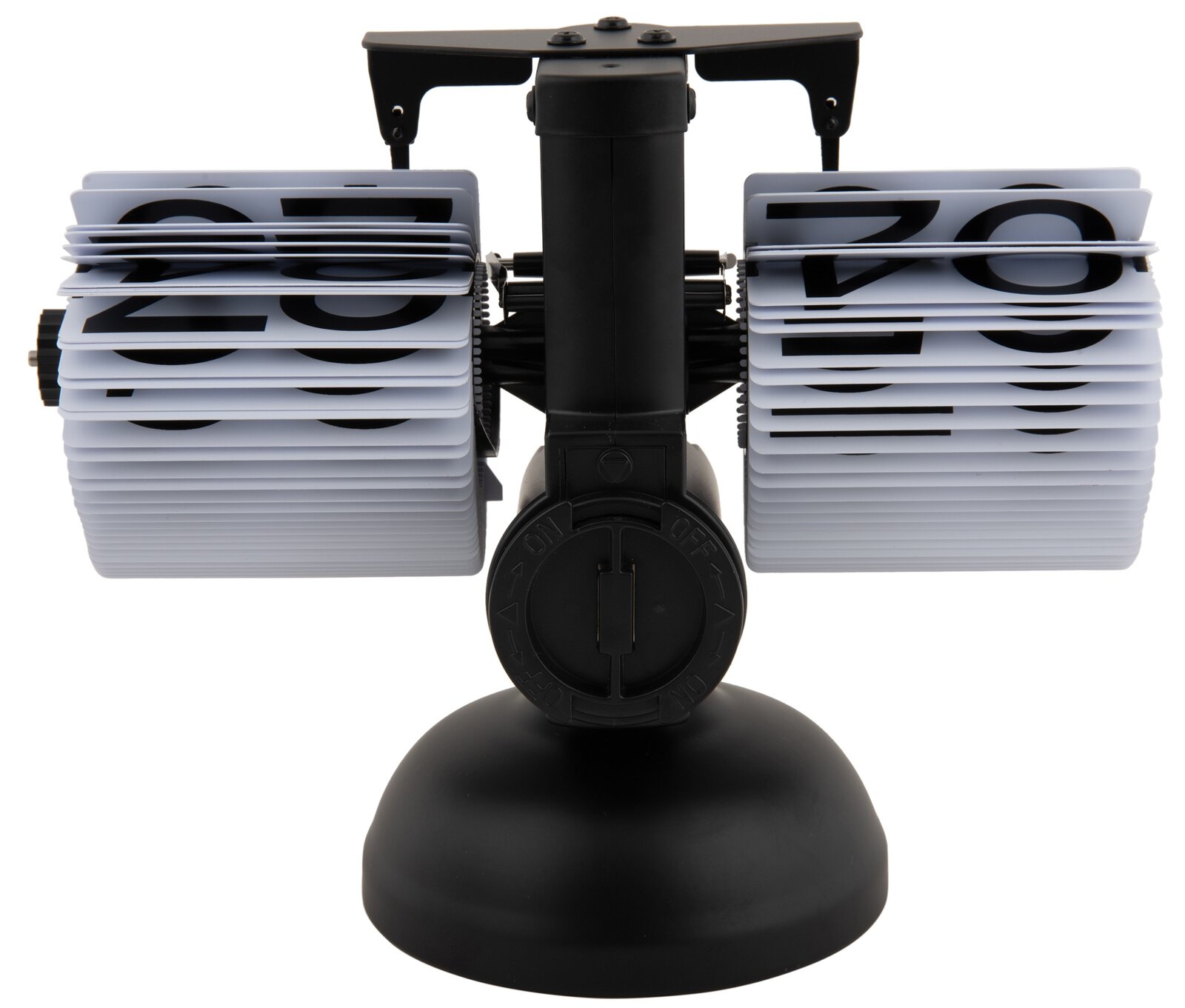 Retro Tischuhr mit Klappzahlen, Vorderansicht