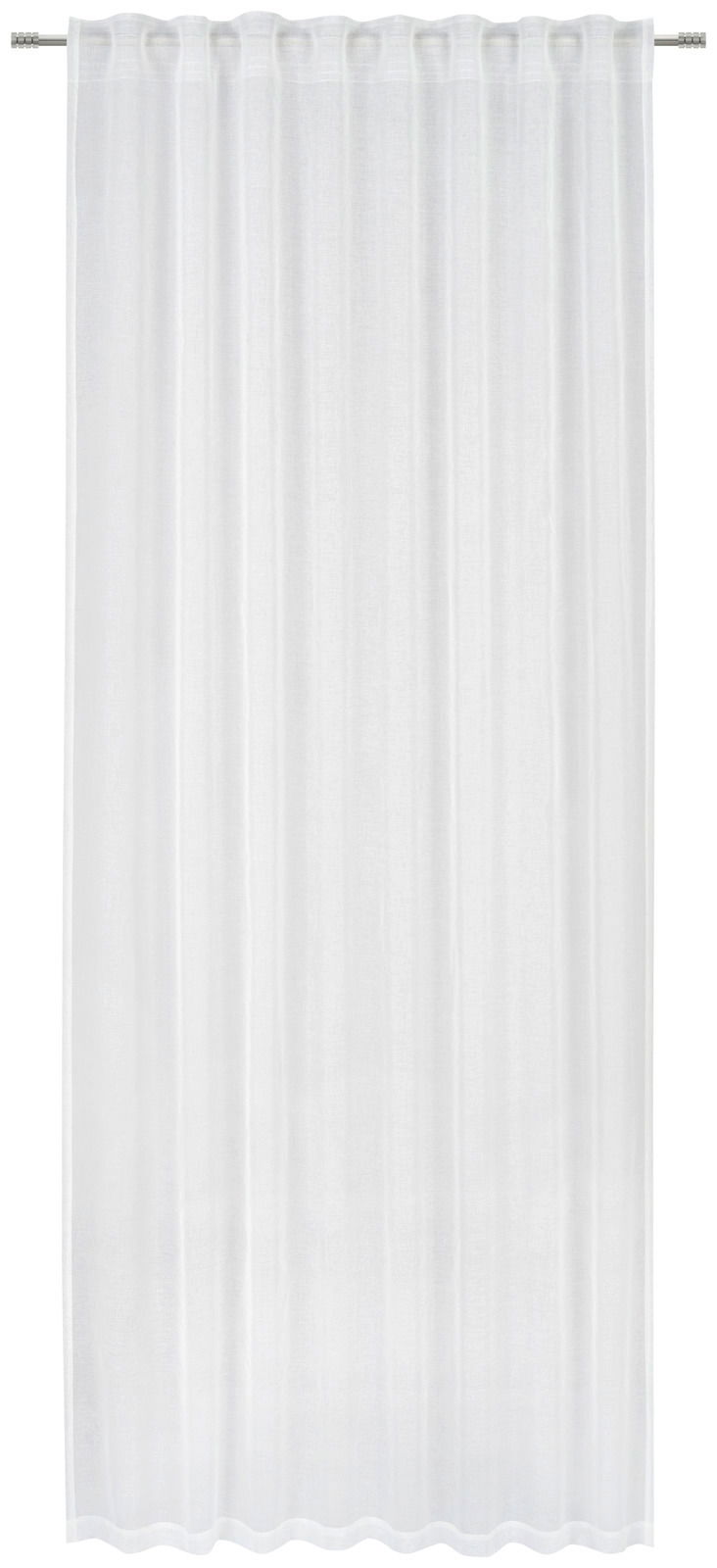 Novel Fertigvorhang Weißer Fertigvorhang 135x245cm, frontal aufgenommen